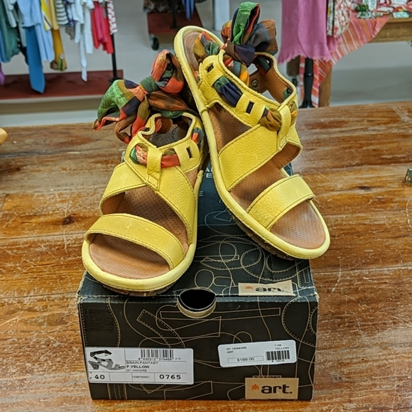 Art Grain-Fantasy Rubber Heel Shoe Size 40 - Picture 1 of 9